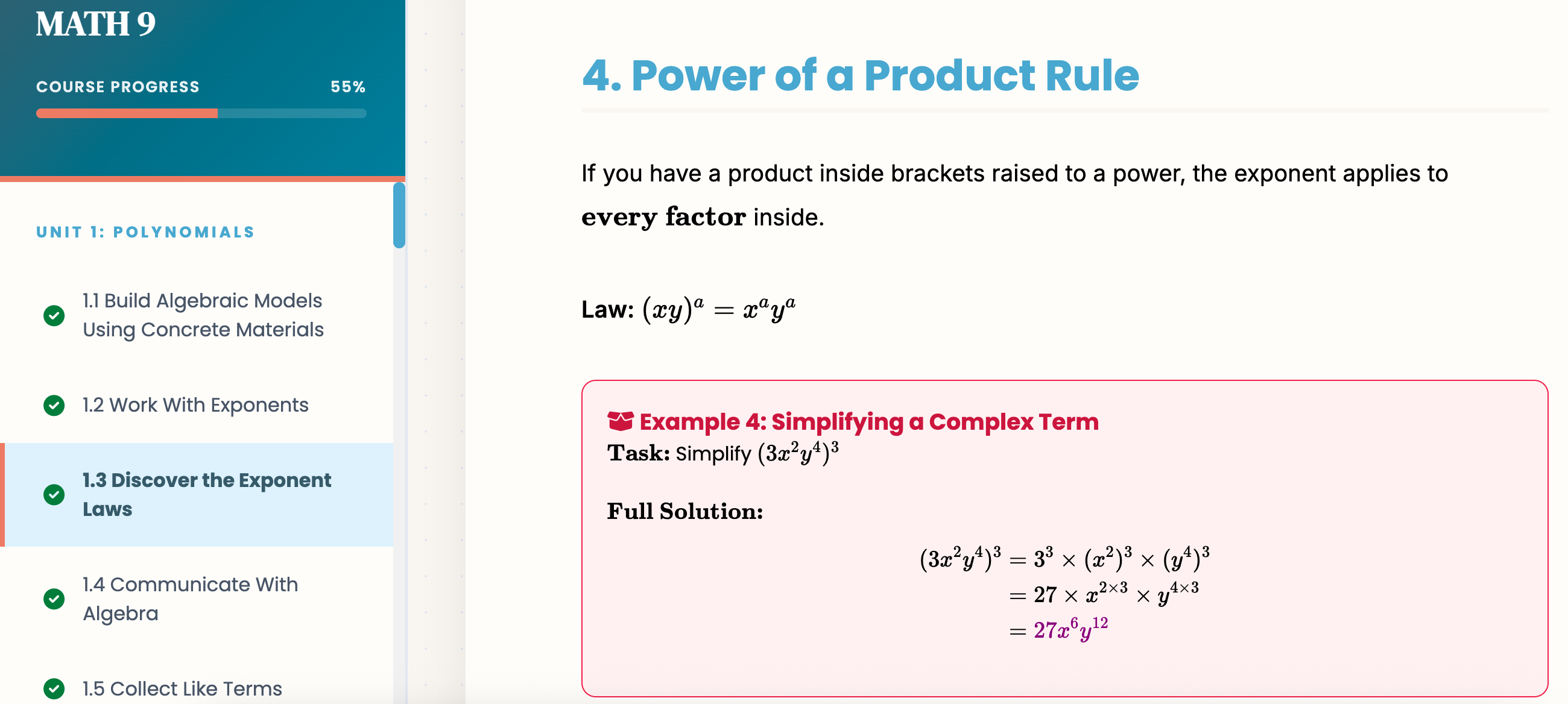 Full Prep Academy Course Platform Preview